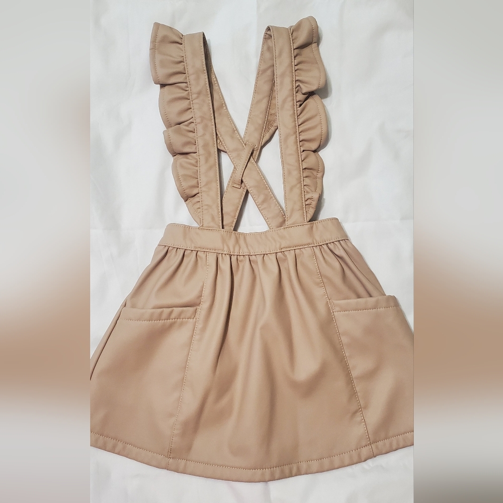 Wonder Nation 18mo Tan Faux Leather Romper Dress